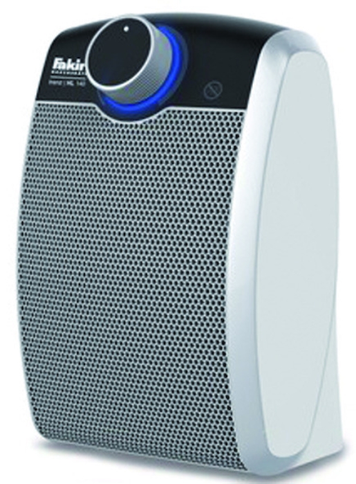 1St. Fakir 6258006 Keramik-Heizlüfter trend, HL 140, trend, hochglanzweiß/silber, 1.800 Watt trend HL 140