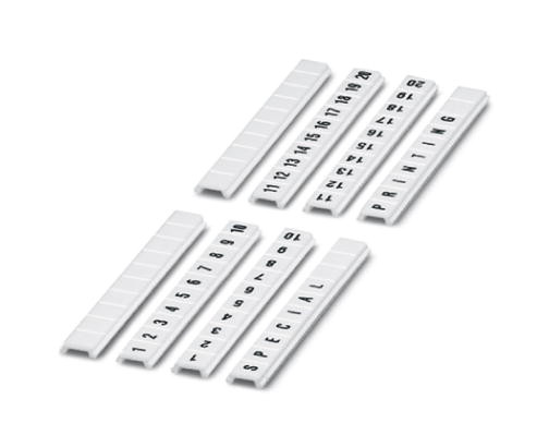 10St. Phoenix ZBF 5,LGS:Zahlen 51-60 Zackband flach 10-teilig längs bedruckt mit den fortlaufenden Zahlen: 51 ..