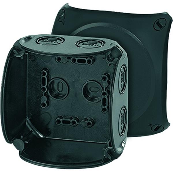 1St. Hensel KF 0400 B Kabelabzweigkasten bis 4 qmm ohne Klemme, schwarz 62000046 KF0400B