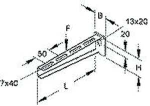 1St. Niedax KTA 500 Wandausleger Standard KTA500...