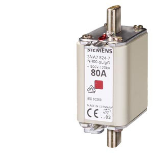 1St. Siemens 3NA7830-7 NH-Sicherungseinsatz, NH00, In: 100 A, g