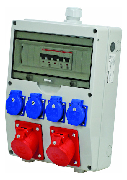 1St. Protec.class PWVAP2X16 Wandverteiler 2x16A ohne Fi