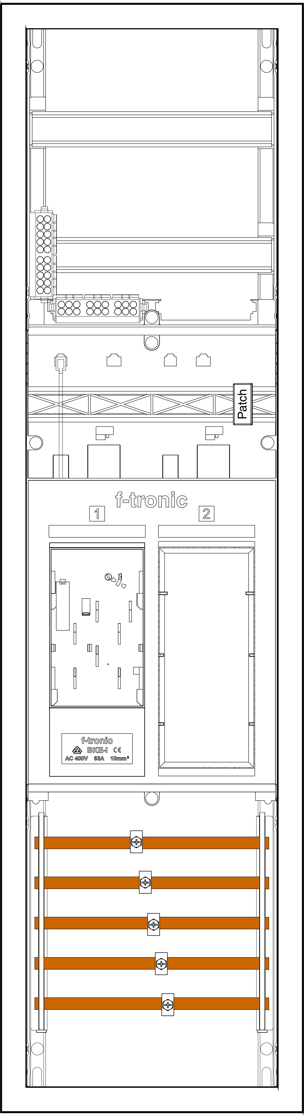 1St. F-Tronic EHZ711DSRJ45 EHZ711DSRJ45, 1 ZP, DS, 1 R, 1 PPV5 7195012