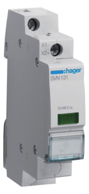 1St. Hager SVN131 LED Leuchtmelder grün 12+48V AC+DC 1PLE