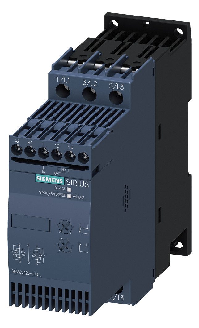 1St. Siemens 3RW3027-1BB14 Sanftstarter S0, 32A, 15kW/400V 1St. Siemens 3RW3027-1BB14 Sanftstarter S0, 32A, 15kW/400V