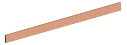 1St. Striebel & John ZX1013 CU-Schiene 20x5 mm, L:246mm, Kupferschiene, lose Lieferung 2CPX041882R9999