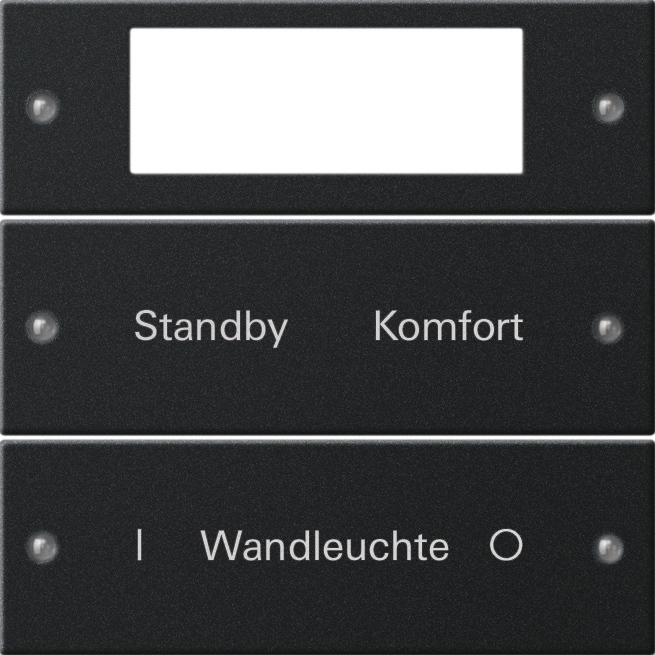 1St. Gira 2212005 Wippenset 2f Plus beschr. System 55 Schwarz m(lack.)
