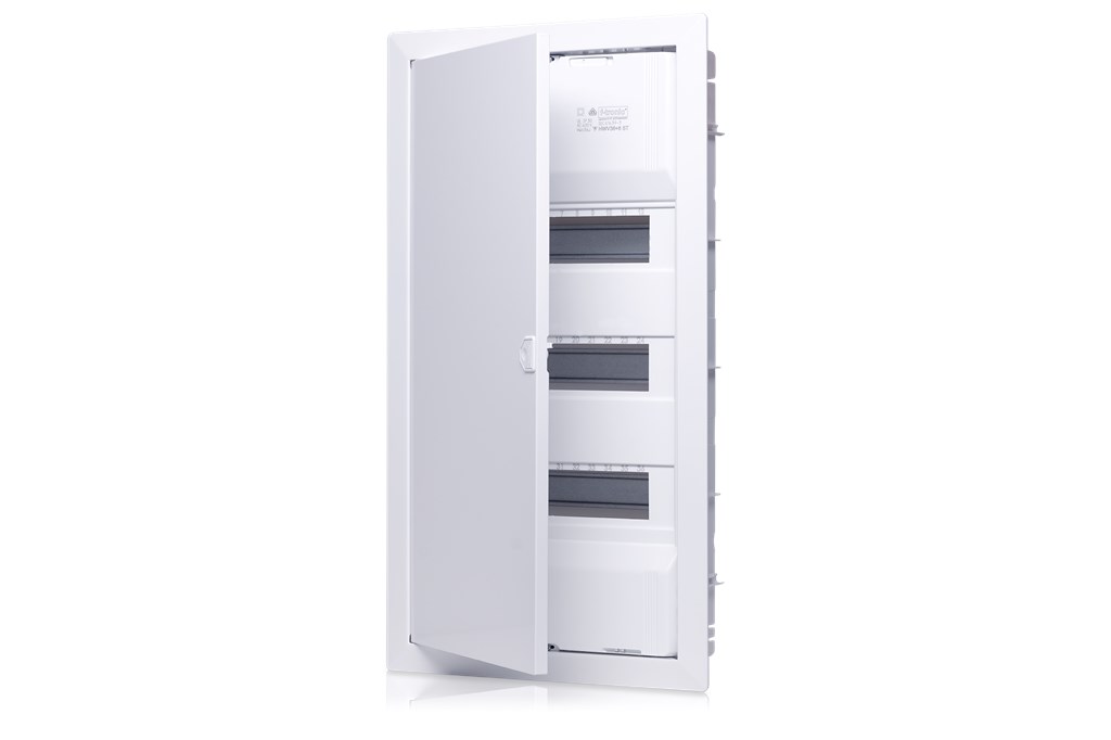 1St. F-Tronic HWV36+6ST HW Kleinverteiler Jumbo, 3-reihig, 36+6 Module, Schraubklemme Hohlwand-Jumbo 7230017