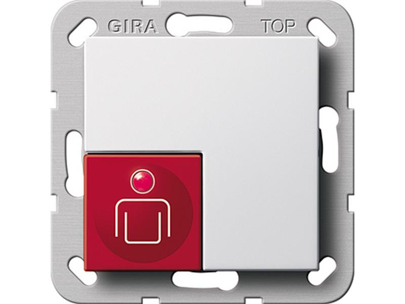 1St. Gira 290003 Ruftaster System 55 Reinweiß glänzend