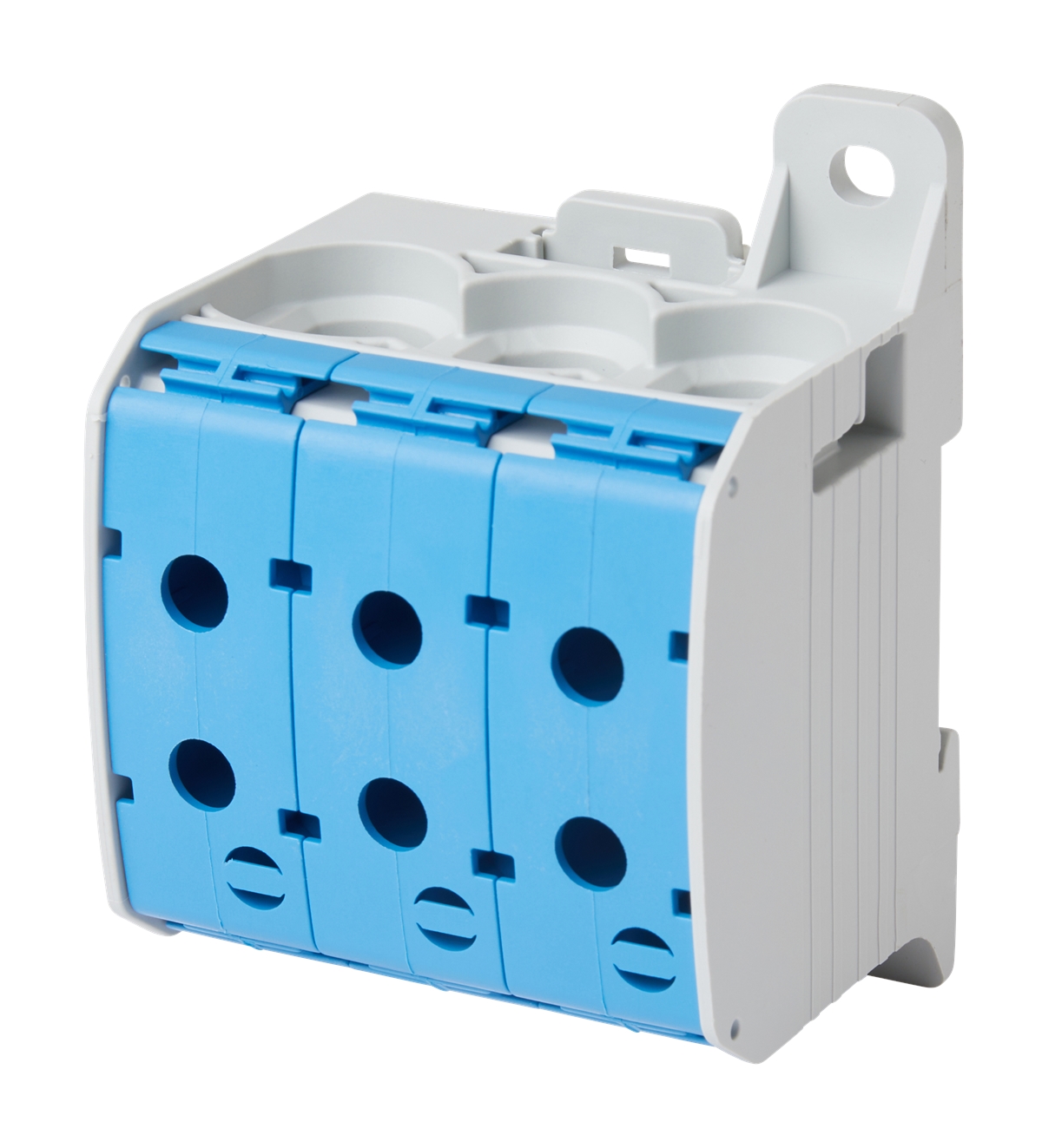 1St. F-Tronic RKA95-1-6bl Reihenklemme 95mm², 1polig, 6 Anschlüsse, blau, CU/AL, RKA95-1-6bl 7730081