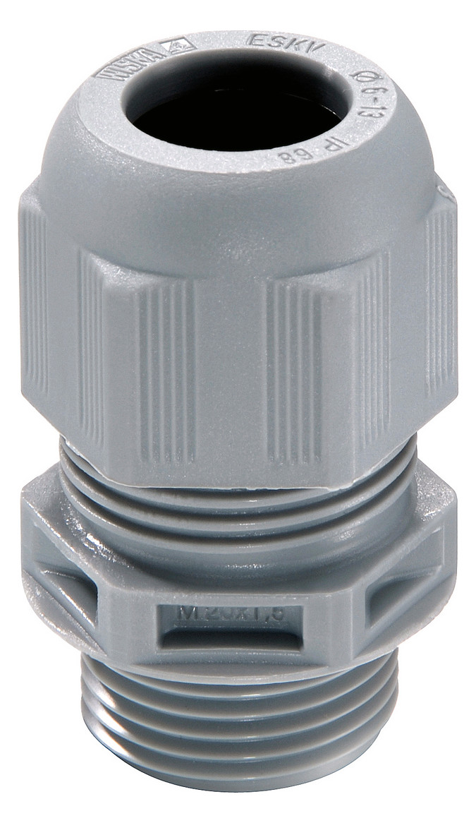 25St. Wiska 10066384 Kunststoffkabelverschraubung M32 RAL 7001 ESKV 32 SG