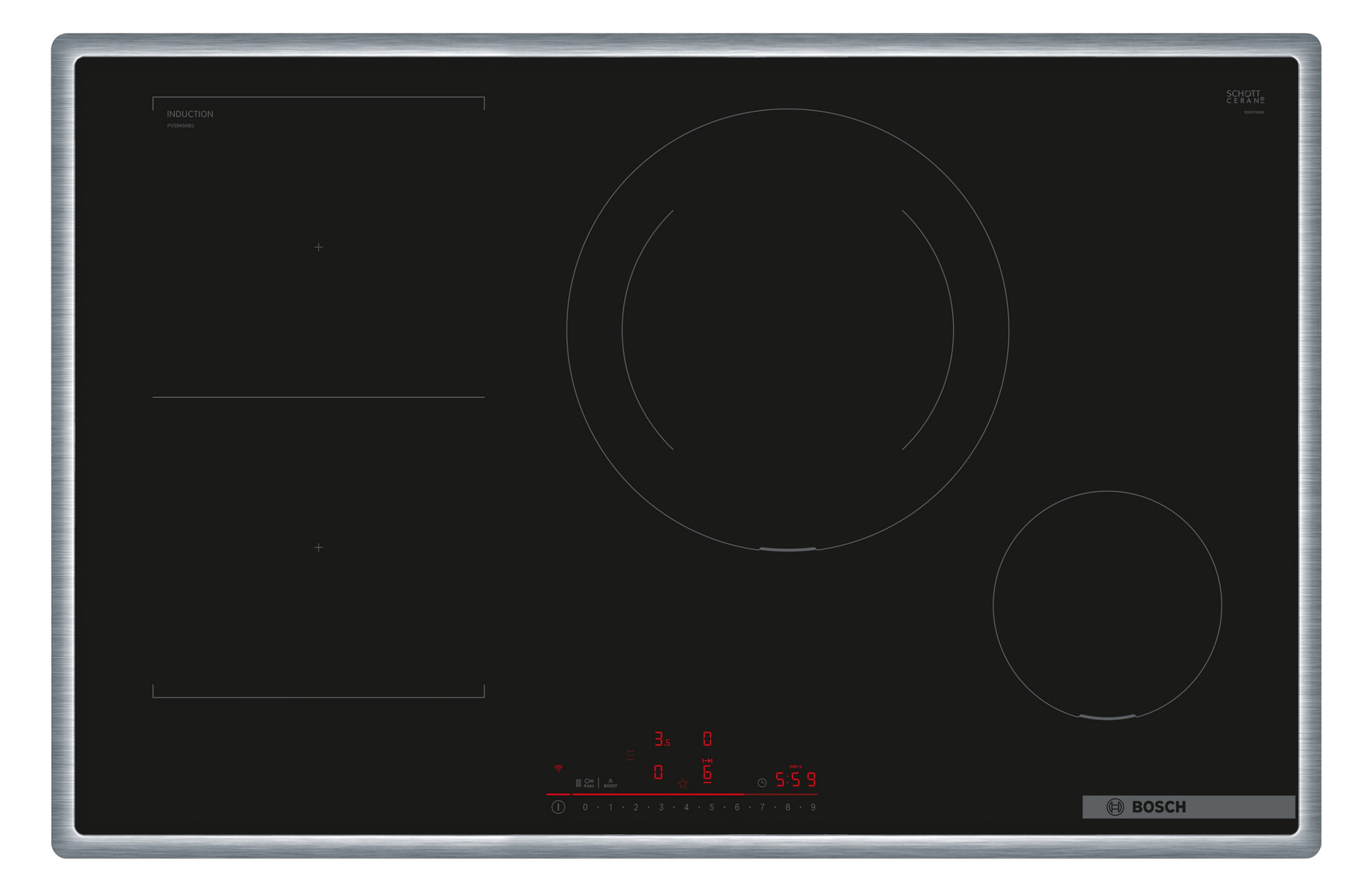 1St. Bosch PVS845HB1E Elektro-Kochstelle 80 cm Induktion