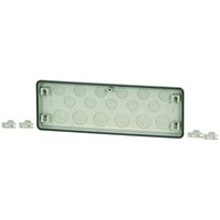 1St. Eaton FL4-3 017236 Flansch, Vorprägung 5x M25, 6x M25/16, 6x M32/20, HxBxT=116x329x23mm