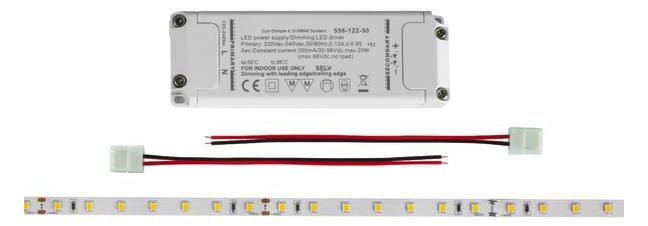 1St. BRUM LED-Flexbandset 4,8W/m, 15291004 4000K, IP20, 70LED/m, inkl. Netzteil 24V 1St. BRUM LED-Flexbandset 4,8W/m, 15291004 4000K, IP20, 70LED/m, inkl. Netzteil 24V