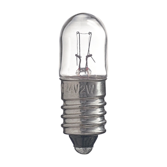 1St. Busch-Jaeger 8343 Glühlampe mit E 10 Gewinde, für Lichtsignale
