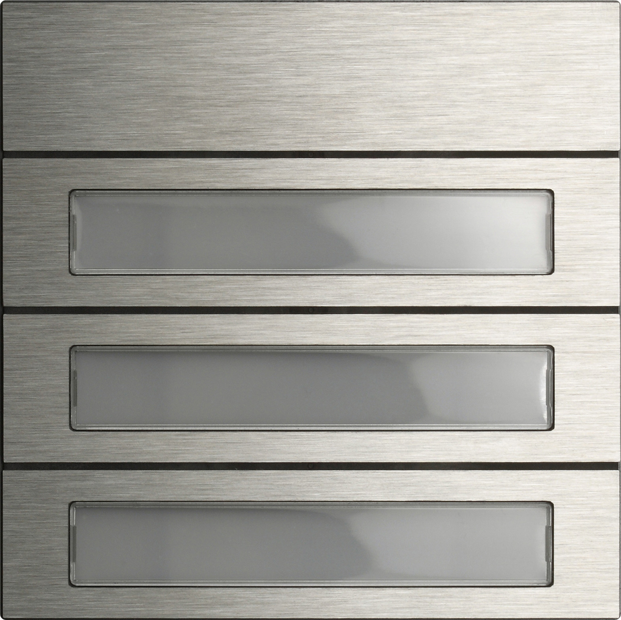 1St. Gira 5533914 Ruftastenmodul 3f System 106 Edelstahl V4A