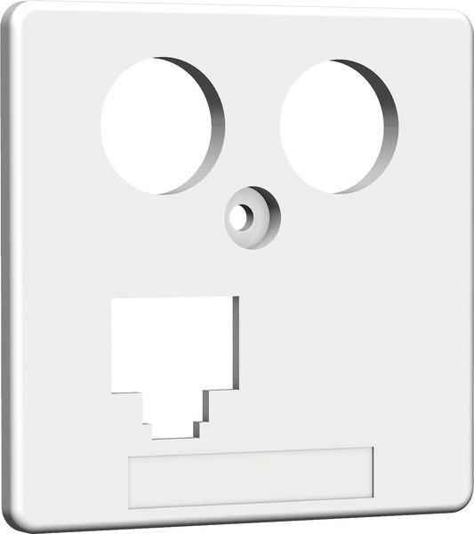 1St. Homeway HAXHSE-G0401-C045 Zentralplatte TV + LAN 50x50mm rw