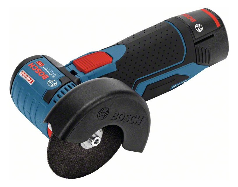 1St. Bosch 06019F2003 Akku-Winkelschleifer GWS 12V-76, Solo Version, L-BOXX