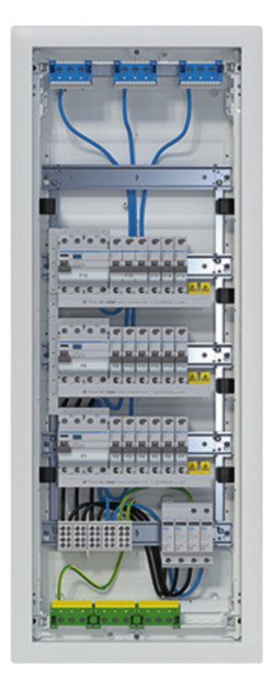 1St. Hager VU60BV1 Kleinv.,volta,UPV,5x12PLE,IP30,bestückt