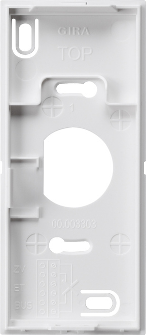 1St. Gira 851003 Montagepl. Wohnungsstation Video AP System 55 Reinweiß