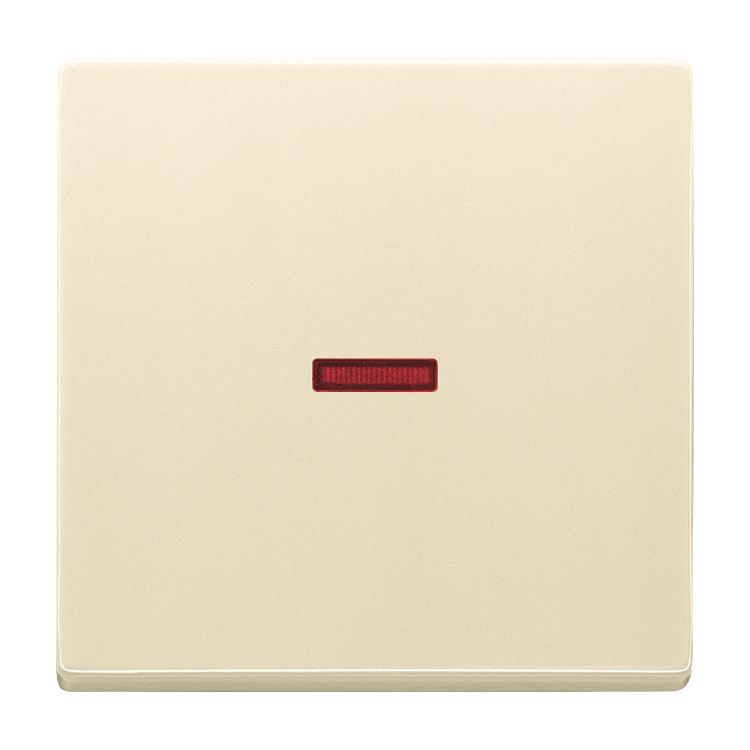 1St. Busch-Jaeger 1789-82 Wippe, mit roter Kalotte Busch-dynasty elfenbeinweiß