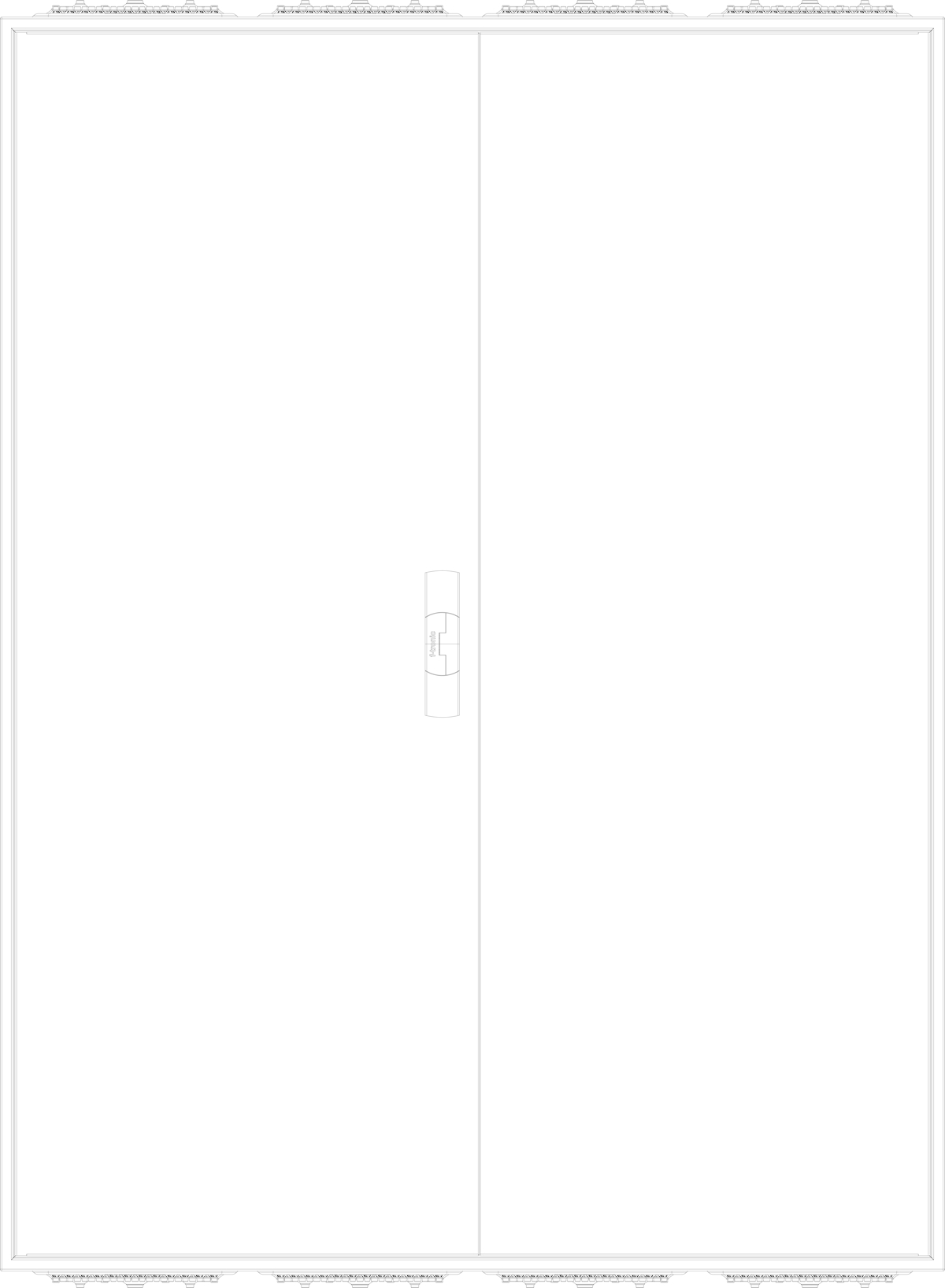 1St. F-Tronic ZA144 Leergehäuse ZA144, IP31/IP43, H=1400mm, B=1050mm 7120519