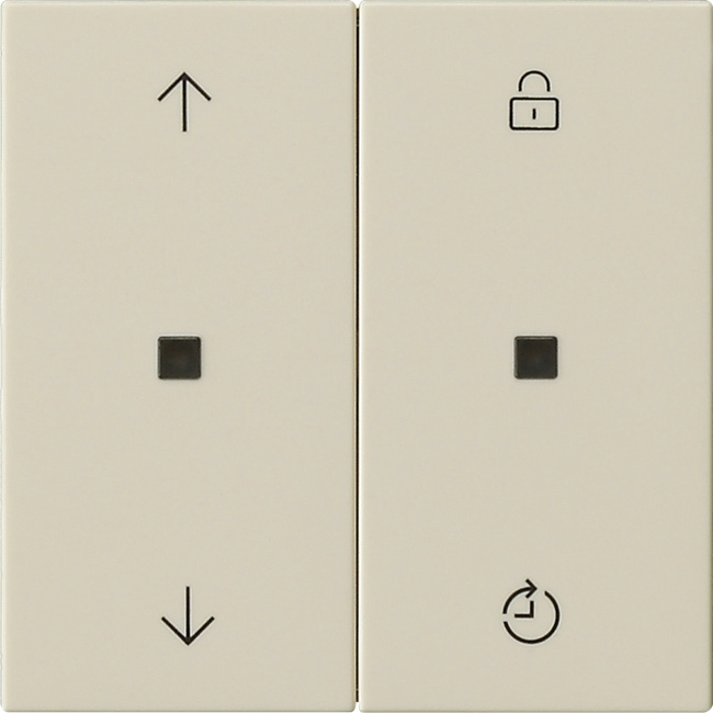 1St. Gira 549201 Gira eNet Funk Bedienaufs. Memory Pfeile System 55 Cremeweiß