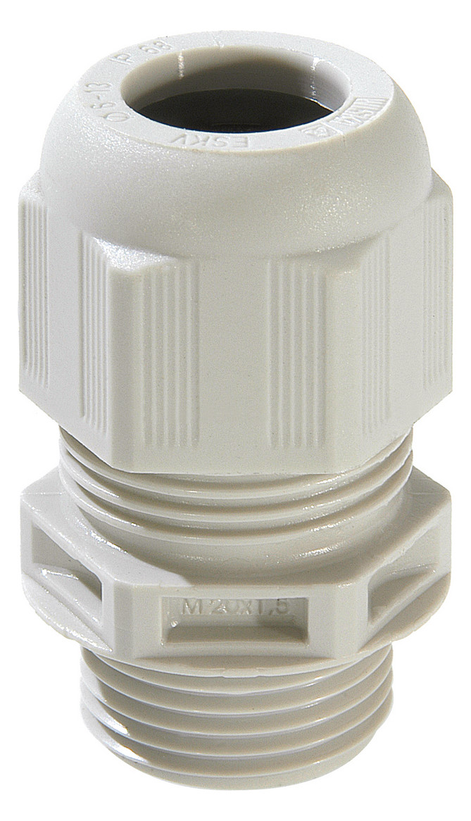 1St. WISKA 10066417 Kunststoffkabelverschraubung M63 RAL 7035 ESKV 63