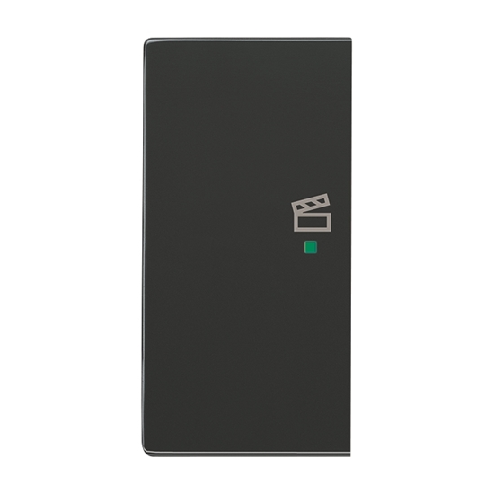 1St. Busch-Jaeger 6233-21-81 Wippe, 2-fach links, mit Symbol Szene Busch-free@home anthrazit