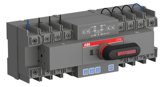 1St. ABB OTM63F4C21D400C Automatischer Umschalter 4-polig 63 A, 21D Steuereinheiteit 154 ... 480 V AC, Zugang oben offene Umschaltung I-0-II 1SCA151255R1001