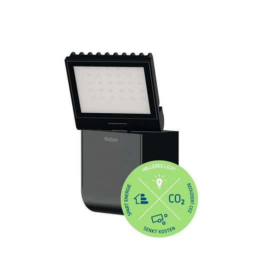 1St. Theben theLeda S8-100L BK LED-Strahler, schwarz, 4000 K, 900 lm