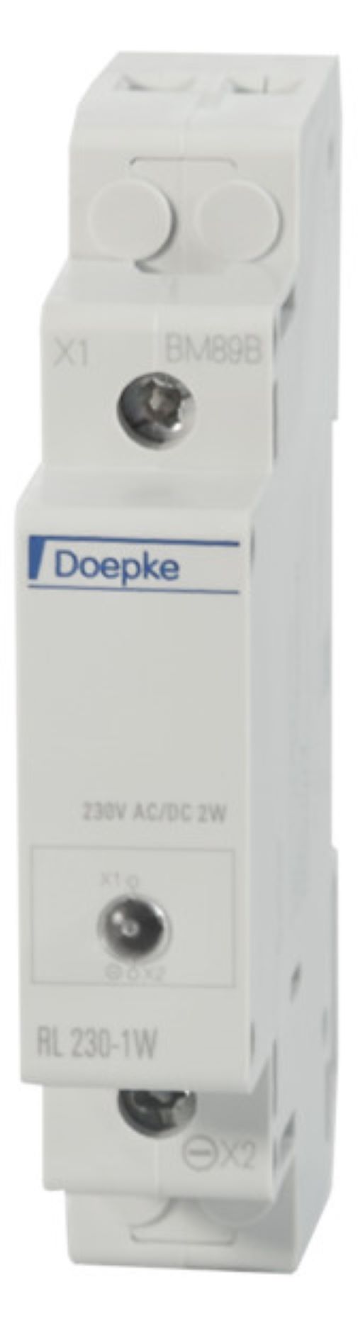 1St. Doepke RL230-1W Leuchtmelder Weiss LED 230V AC