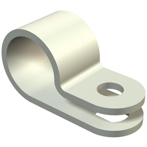 100St. OBO Bettermann 255 14 LGR Befestigungsschelle 14mm, PA, lichtgrau