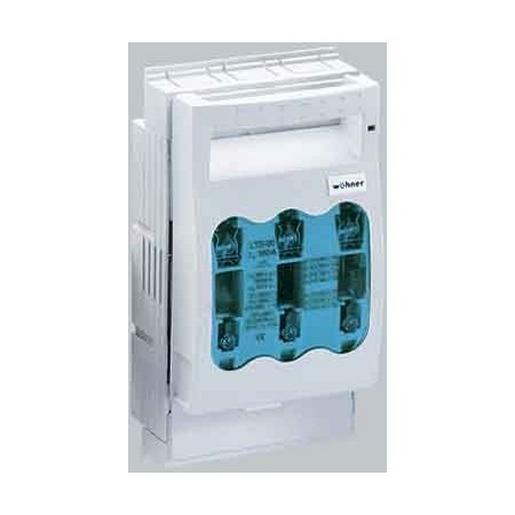 1St. Wöhner 33199 NH-Sicherungs-Lasttrennschalter Gr. 00, 160 A, Aufbau Schelle 70 mm²