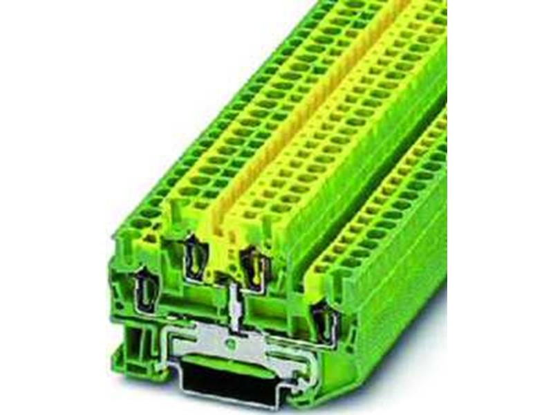 1St. Phoenix STTB 2,5-PE Schutzleiter-Doppelstockklemme Zugfederanschluss 0,08 mm² - 4 mm² AWG: 28 - 12 B=5,2 mm