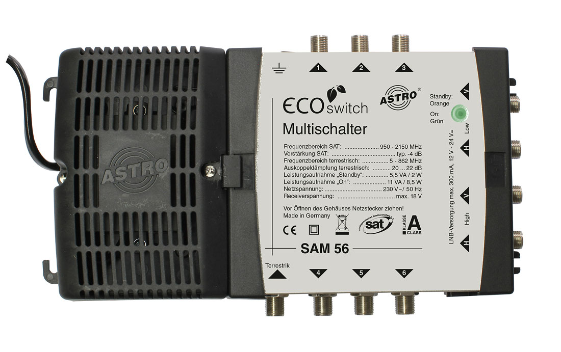 1St. Astro SAM56 Multischalter Ecoswitch 5/6 6 Teilnehmer 360506 SAM56ECO