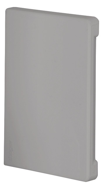 1St. Hager BR6510067035 Endstück halogenfrei BR 65x100 OT 80 lichtgrau