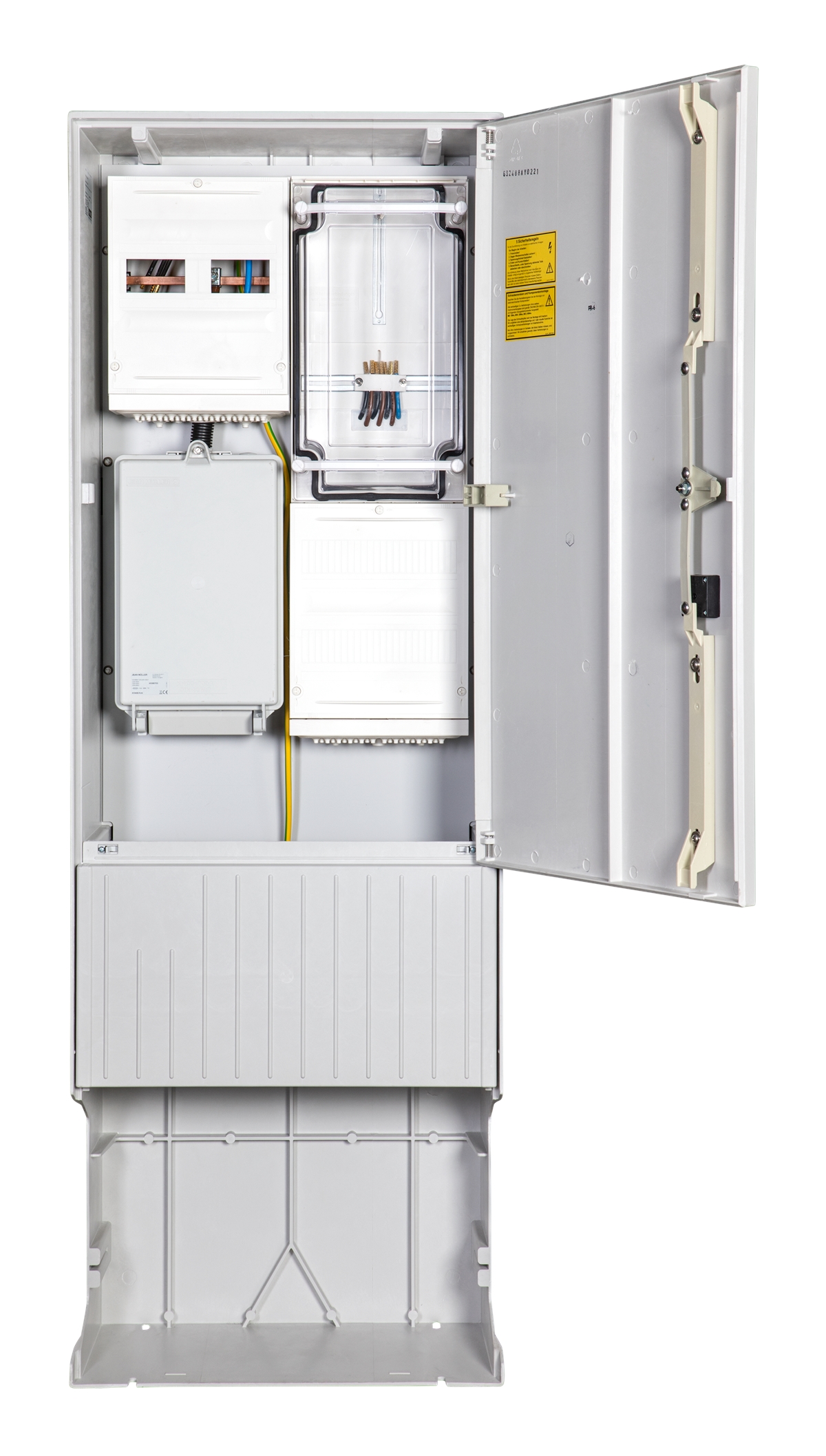 1St. F-Tronic ZSA172-2-ZK-HAK-HT Zähleranschlusssäule 2-feldrig, H=1710mm, 3.HZ, Haube mit Tür, ZSA172-2-ZK-HAK-HT 7160027