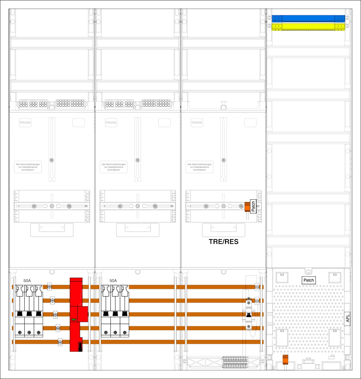 1St. F-Tronic 3HZ742TAPZ50B6ÜS 3HZ742TAPZ50B6ÜS, 2 ZP, 1 TRE, 1 VAPZ inkl. APL, SLS 50A, ÜSS, SPVGB6, 2 PPV, 1 PL150 7190693