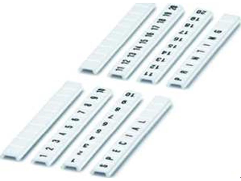 10St. Phoenix ZBF 5,LGS:Zahlen 1-10 Zackband flach 10-teilig längs bedruckt mit den fortlaufenden Zahlen: 1