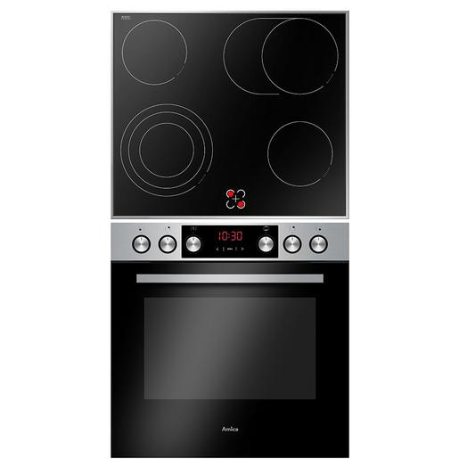 1St. AMICA EHCX 933 110 E Herd-Set, Glaskeramik-Kochfeld