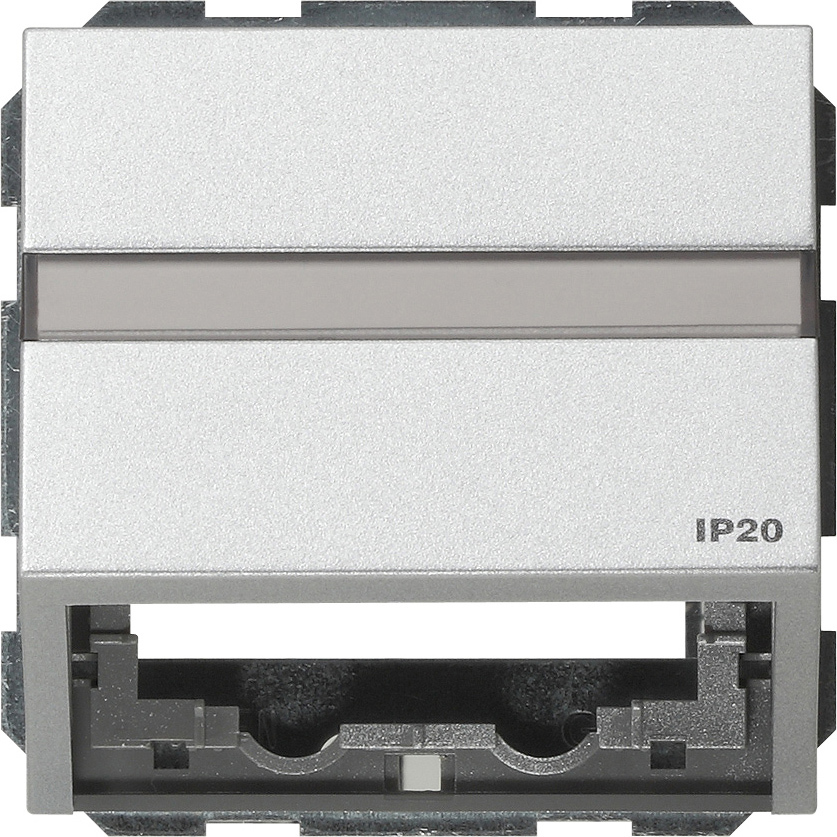 1St. Gira 087065 Datenhaube Tragring + mit Beschriftungsfeld TX_44 Farbe Alu