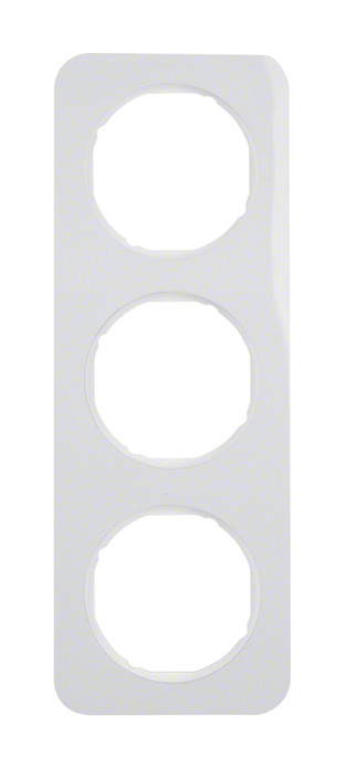 1St. Berker 10132189 Rahmen 3fach R.1 polarweiß glänzend