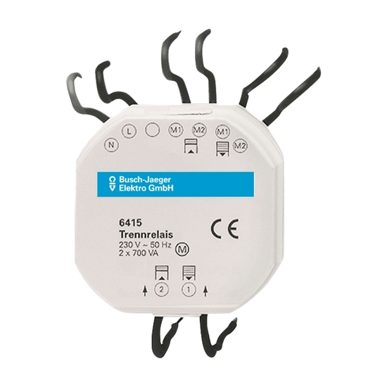 1St. Busch-Jaeger 6415 Busch-Jalousiecontrol II Trennrelais, 2-fach Jalousiemanagement