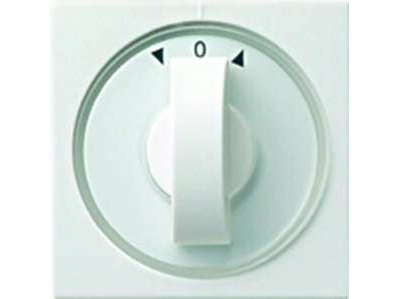 1St. Gira 066627 Abdeckung Knebel Zeit und Jalousie System 55 Reinweiß matt