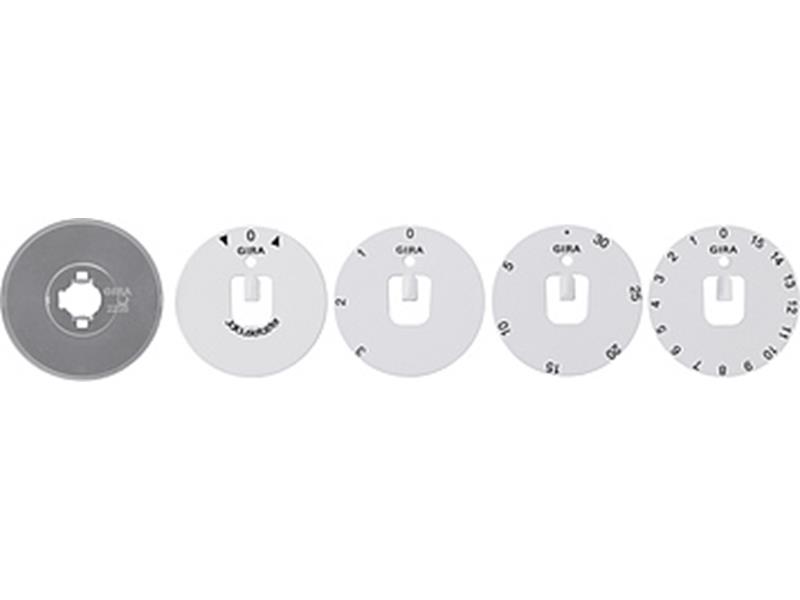 1St. Gira 818300 Set Symbolscheiben Knebel Zubehör