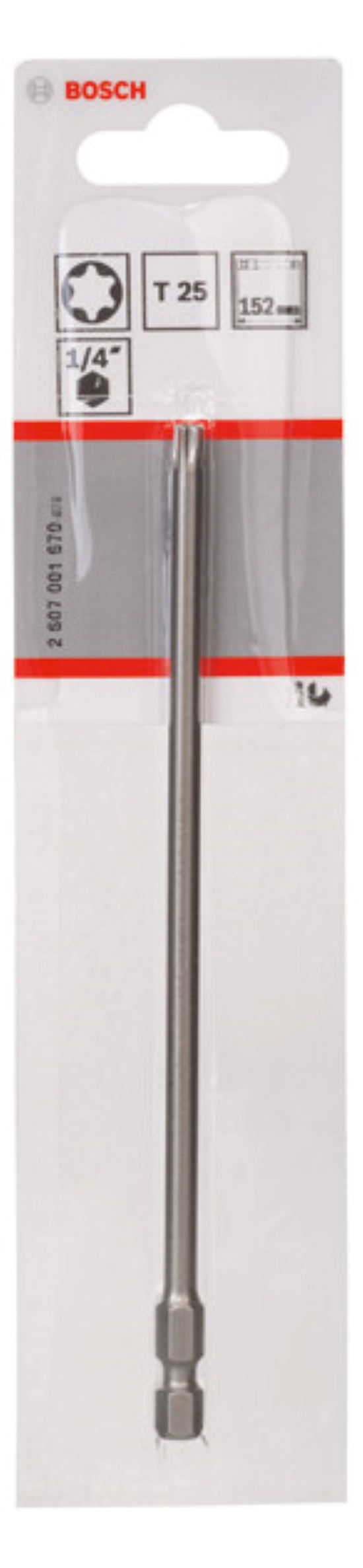 1St. Bosch Torxschrauber Klinge T25 XH 152mm