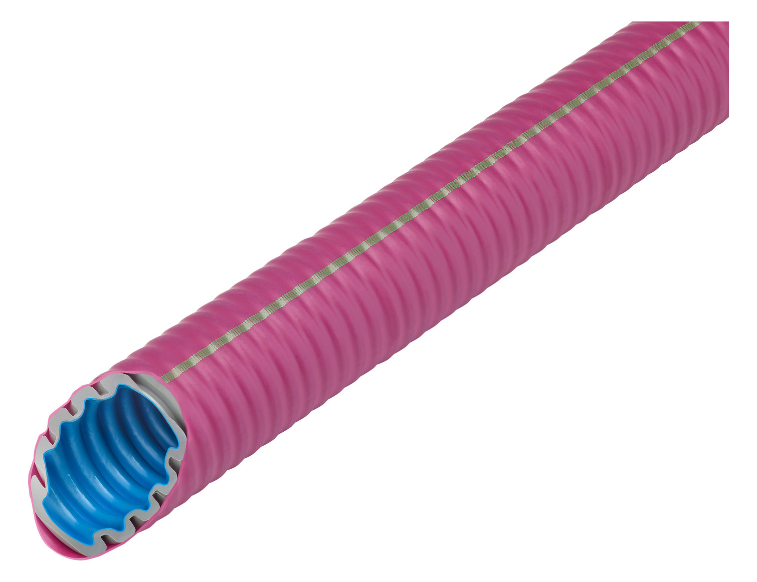 100m Fränkische FFKuS-EM-F-105 co2nt Mittleres Kunststoff-Wellrohr biegsam