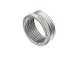 1St. Kleinhuis 46P21M25 Adapter, Gewinde Pg 21 außen, Gewinde M25 innen, Messing, vernickelt