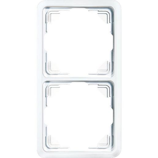 1St. Jung 5582WW Rahmen 2fach für waagerechte und senkrechte Kombination 5582 WW 1St. Jung 5582WW Rahmen 2fach für waagerechte und senkrechte Kombination 5582 WW